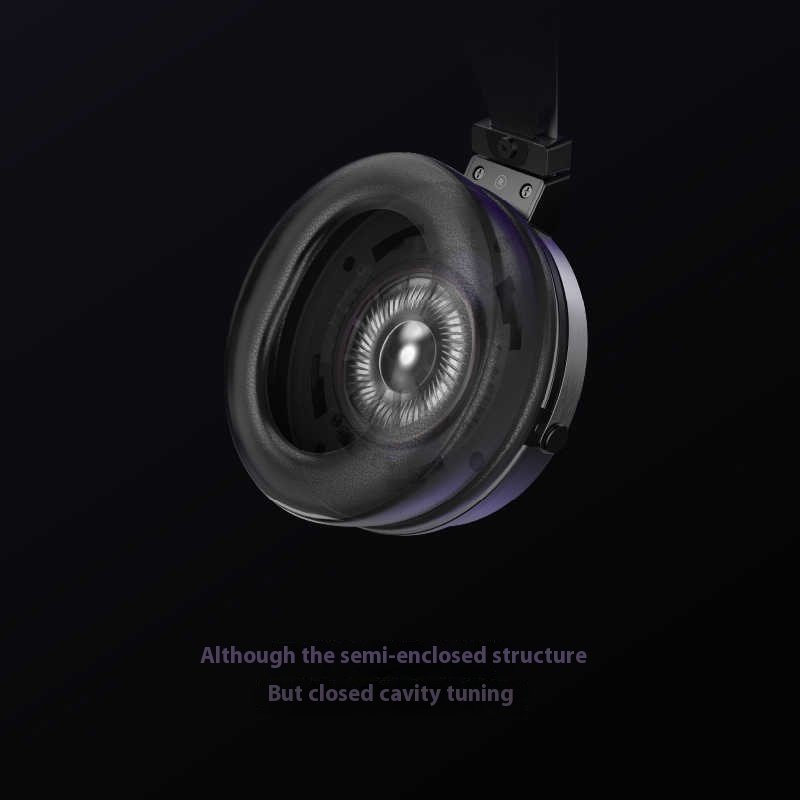 Headset Large Moving Coil Closed HiFi E-sports Games Wired Headset - Image 2